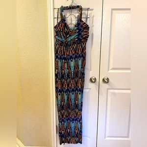 Tribal Print Maxi Dress